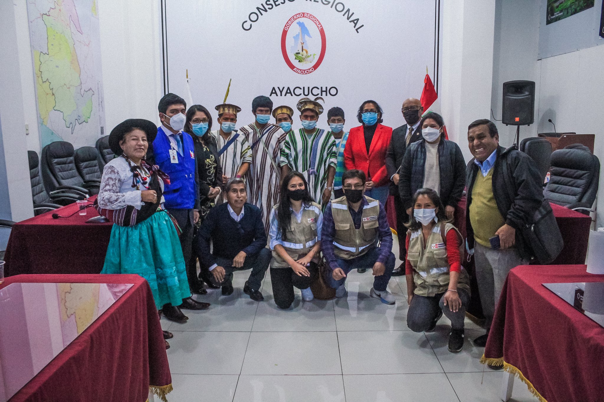 Reunión de Comunidades Nativas con la Consejera Regional de Ayacucho.